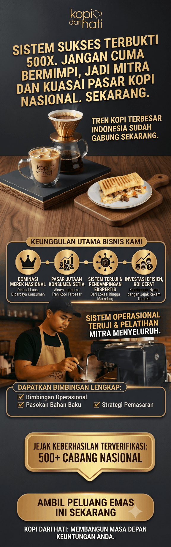 Franchise Kopi Dari Hati